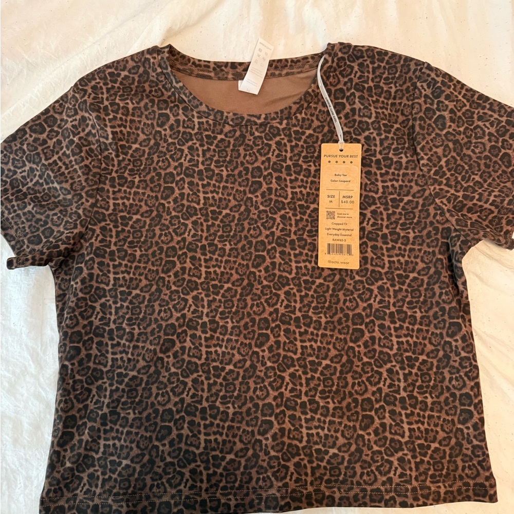 ACTA Leopard Baby Tee (i don’t accept offers)